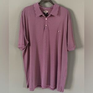 Callaway XXL Men’s Purple and White Striped Polo Shirt